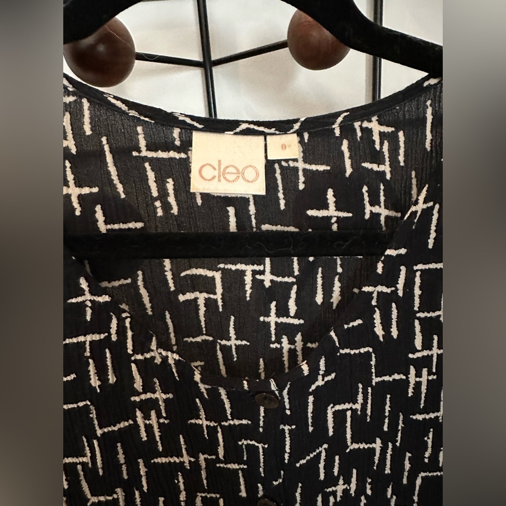Vintage Black and White Dress